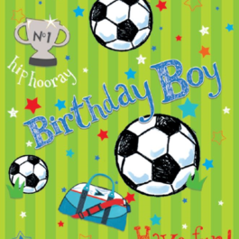 Gift Tag Birthday Boy Soccer Balls