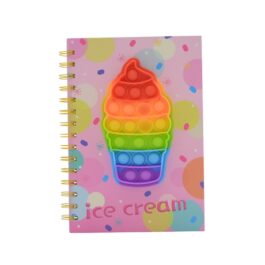 Fidget Pop It Notebook – Ice-Cream