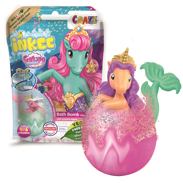 Inkee Bath Toys Galupy Mermaid Single