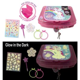 Hot Focus Glow In The Dark Art Box With Compartments