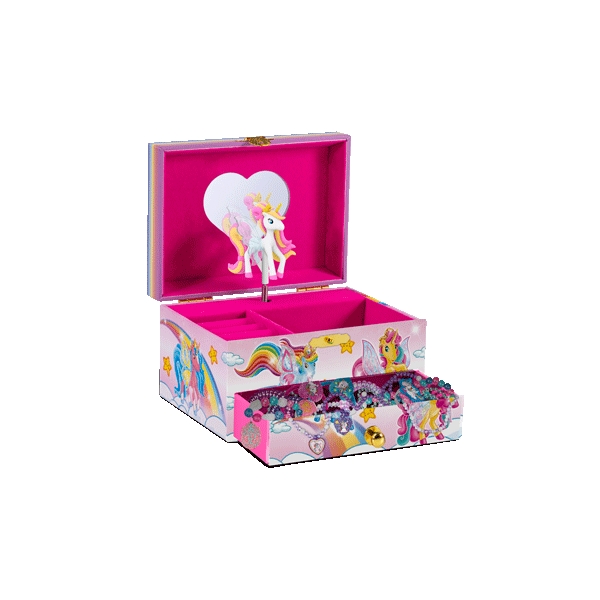 Musical Jewellery Box Galupy Unicorn Pink