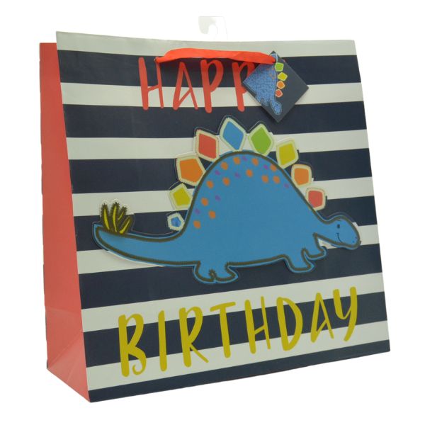 Large Bag Happy Birthday Dino