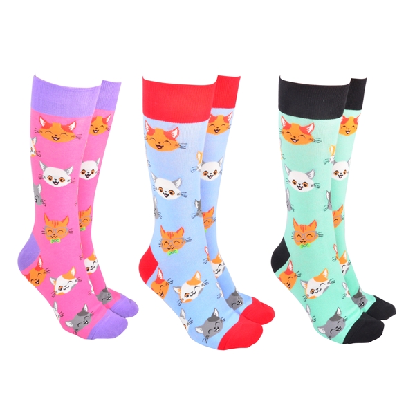 Sock Society Cute Cats Pack of 3