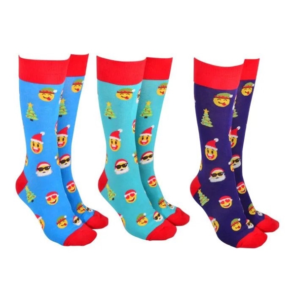 Sock Society Xmas Emoji Pack of 3