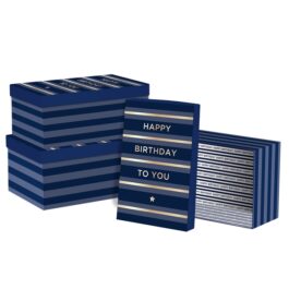 3 Boxes Blue Birthday