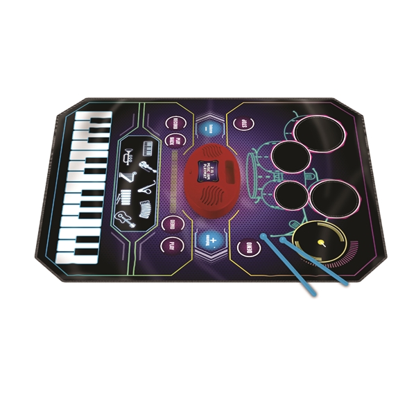 2 in 1 Music Mat with Piano and Drums