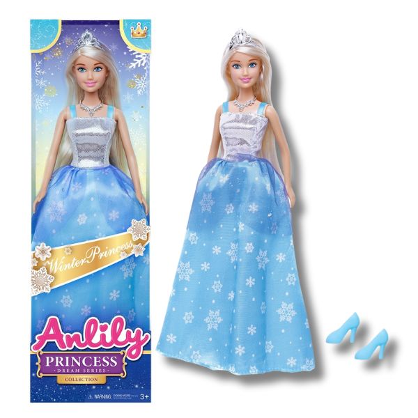 Anlily Doll Winter Princess Blue 30cm
