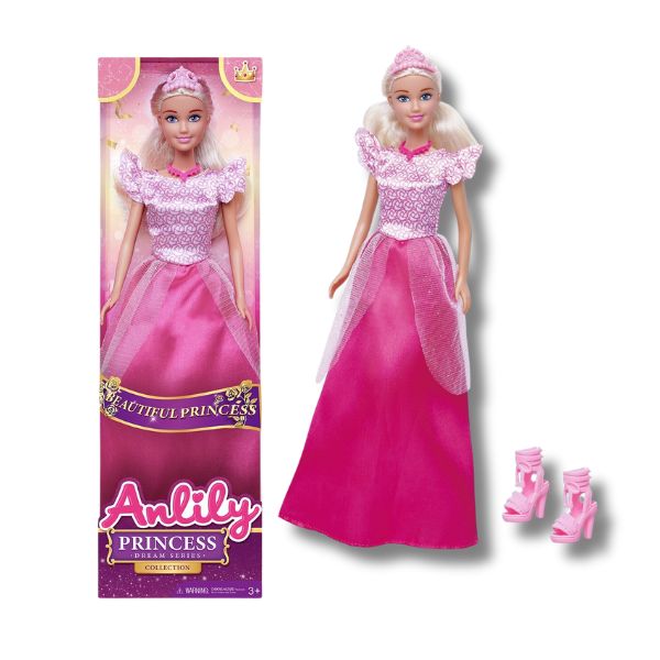 Anlily Doll Winter Princess Pink 30cm