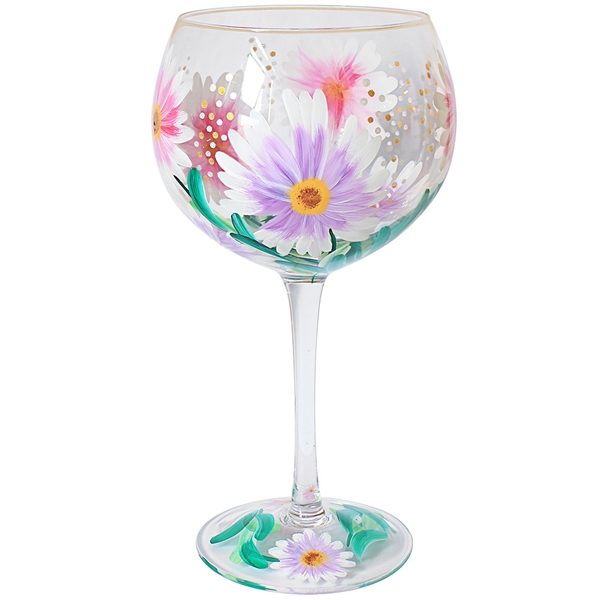 Gin Glass Hand Painted Lynsey Johnstone Cosmos