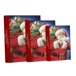3 Nested Book Boxes Father Christmas